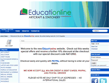 Tablet Screenshot of educationline.me.uk